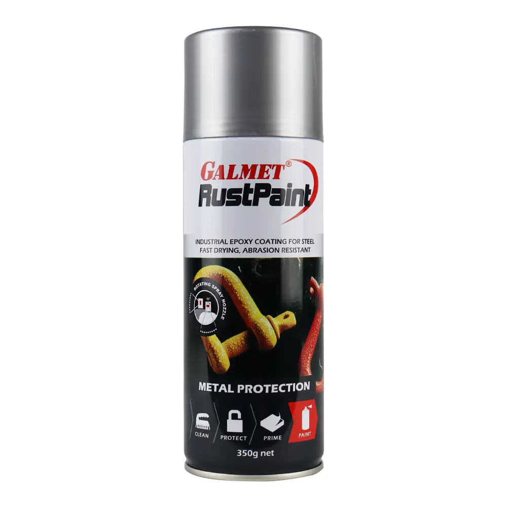 Galmet Rustpaint Epoxy Enamel 350G Silver 1