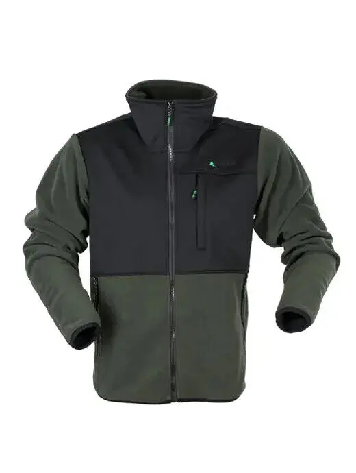 Ridgeline Kids Hybrid Fleece Jacket - Olive/Black 1