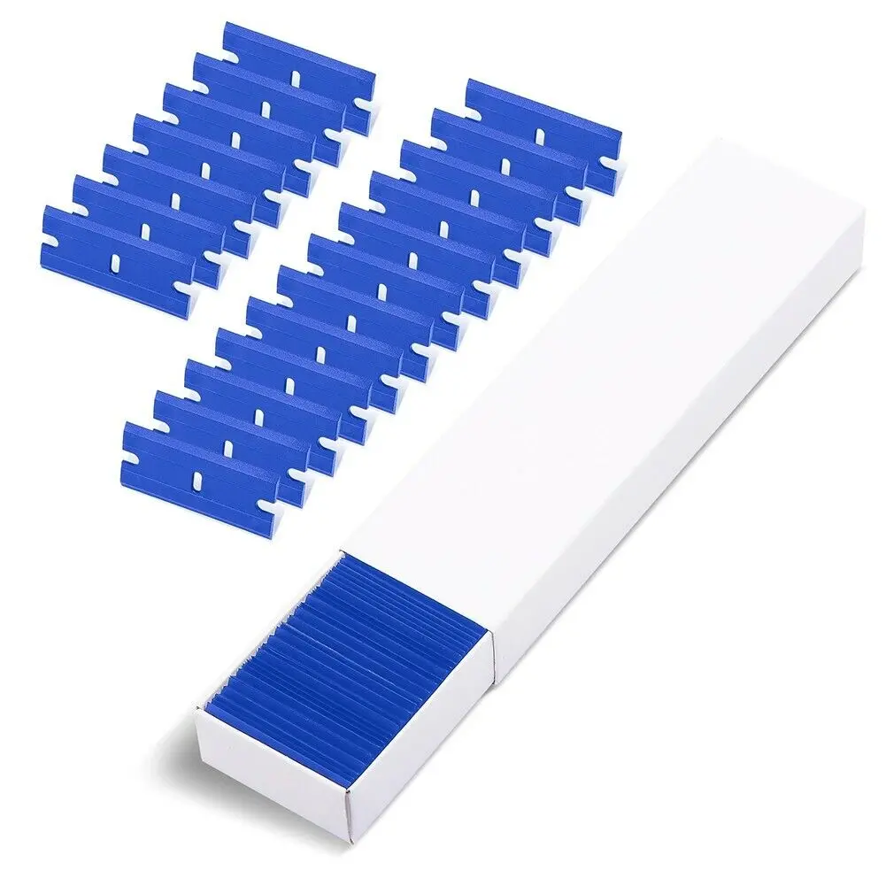 Gpi Plastic Razor Blades To Suit Paint Scraper X 100 Pack Miracle Blades 1