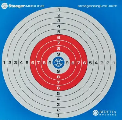 Stoeger Paper Targets - Pack Of 100 14X14cm 1