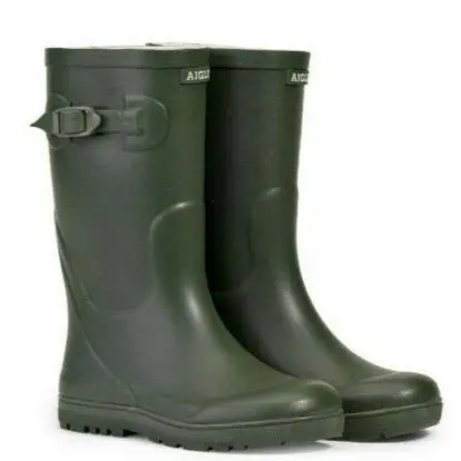 Aigle Kids Woodypop Wellies - Khaki 1