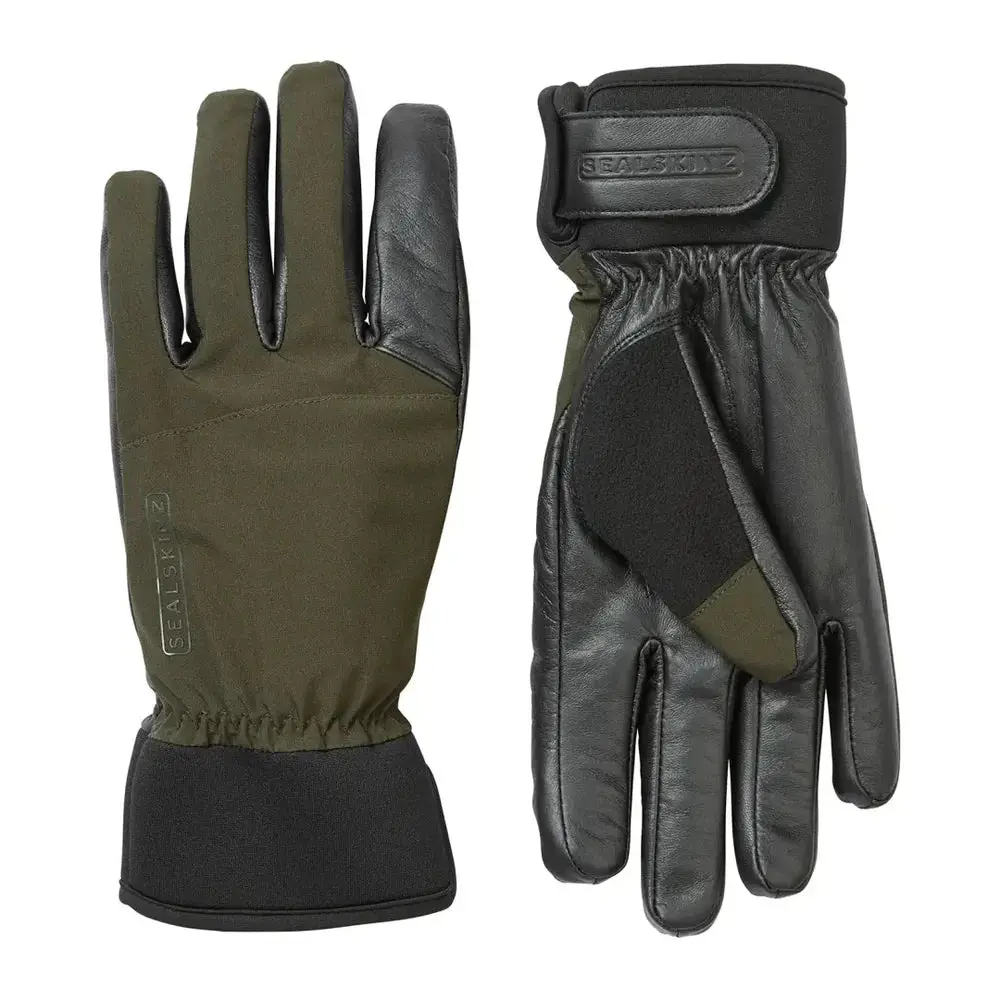 Sealskinz Fordham Waterproof All Weather Hunting Gloves - Olive Green/Black 1
