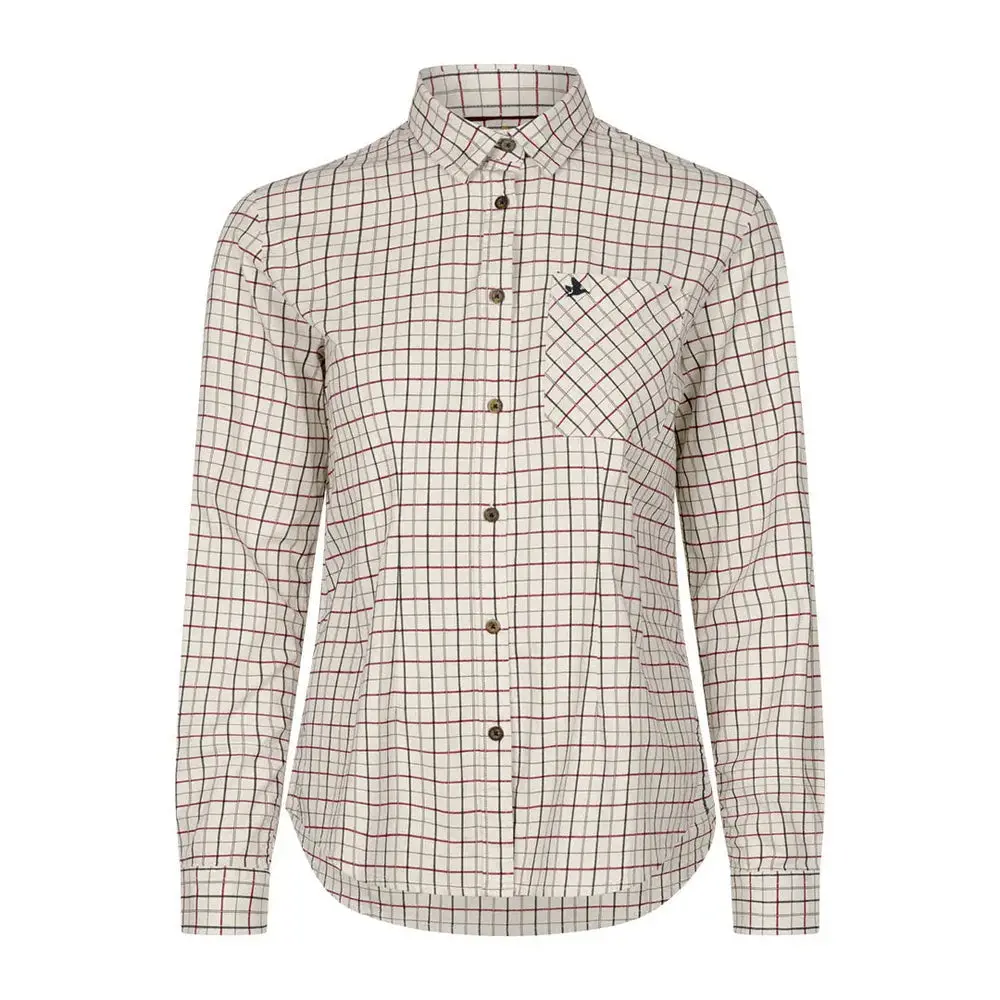 Seeland Kerry Ladies Shirt - Cabernet/Blue Check 1