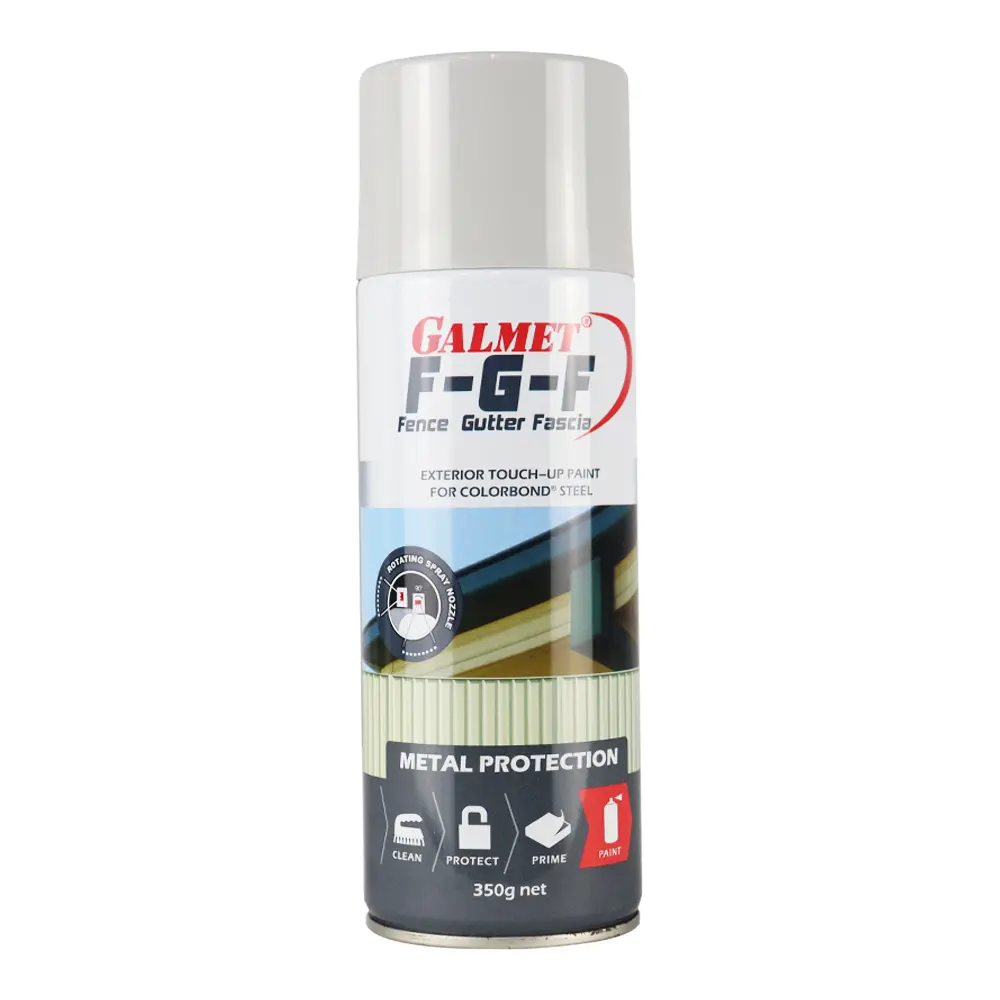 Galmet Fence Gutter Fascia Fgf Colorbond 350G Spray Paint Aerosol Shale Grey 1