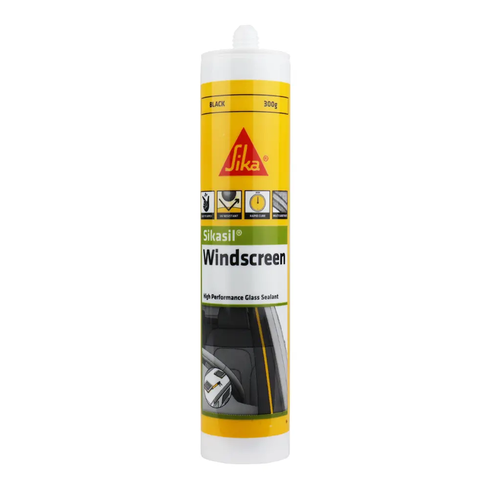 Sika Sikasil Windscreen Automotive Bonding Glass Sealant 300Gm Black 1