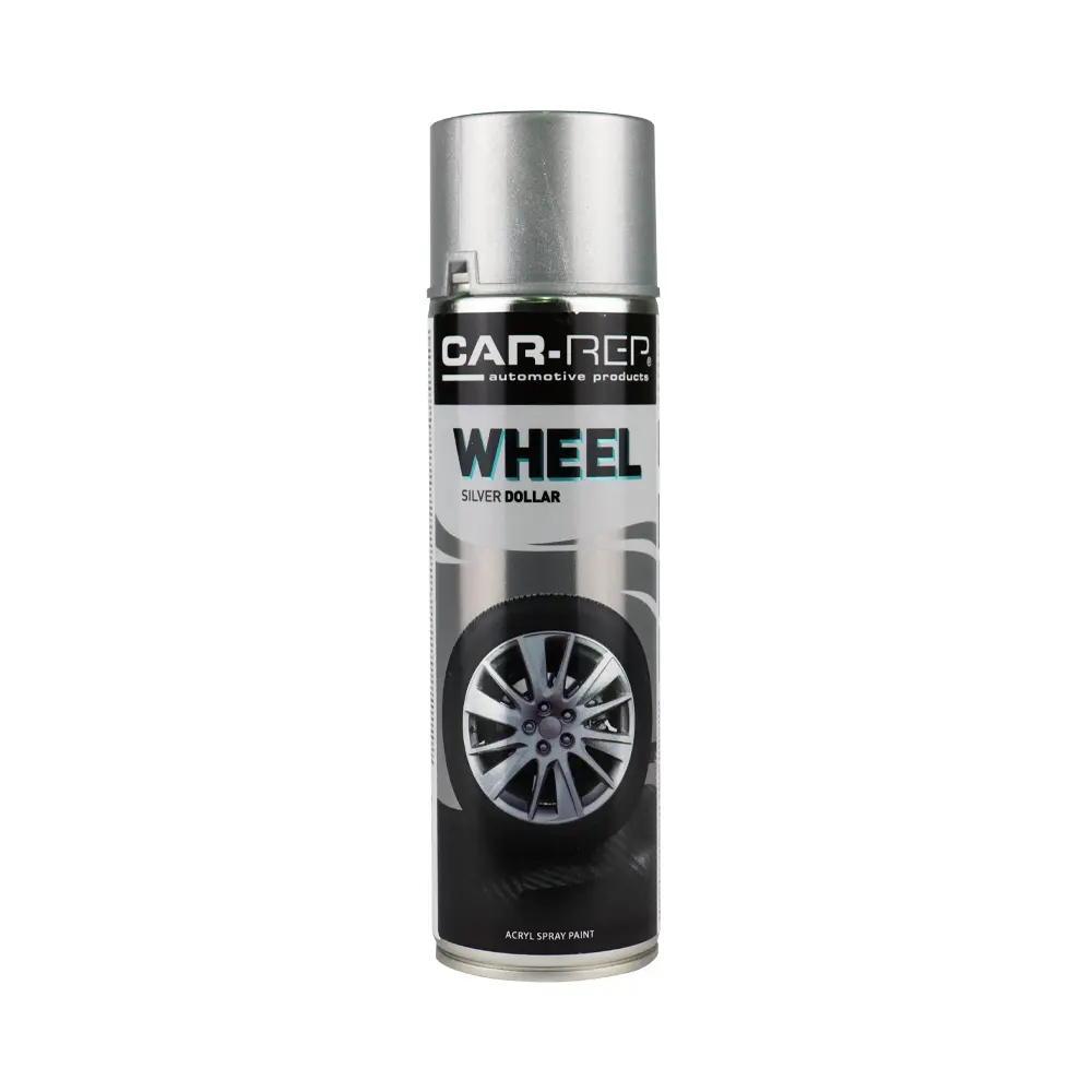 Car-Rep Professional Automotive Acrylic Aerosol 500Ml Wheel Silver Dollar 1
