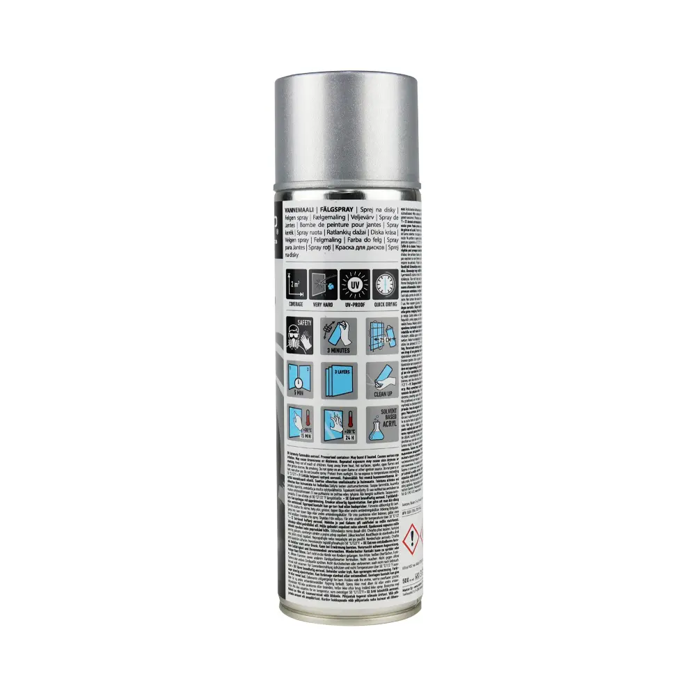 Car-Rep Professional Automotive Acrylic Aerosol 500Ml Wheel Silver Dollar X 3 Pack 2