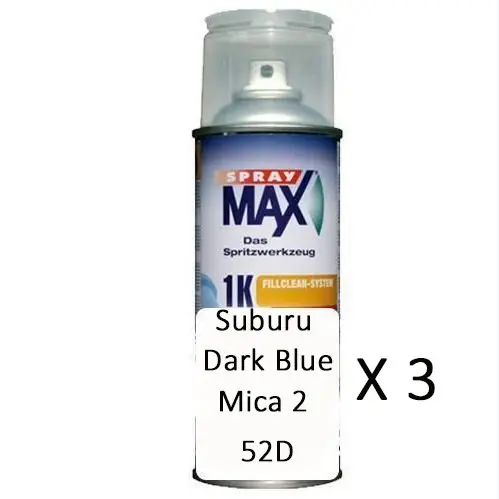 Touch Up Spray Suburu Dark Blue Mica 2 / 52D X 3 1