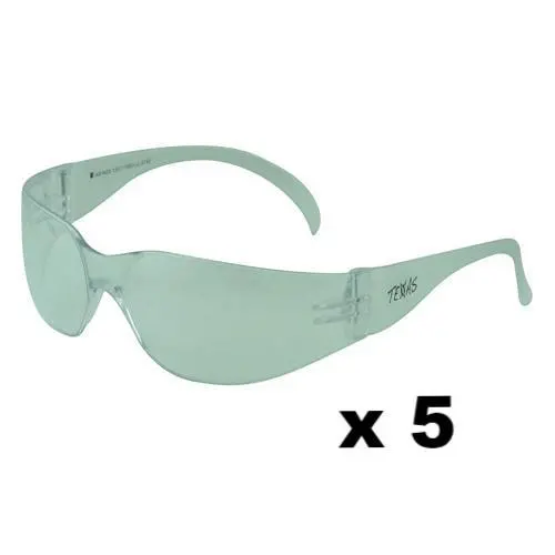 Maxisafe Texas Safety Glasses As/Nzs1337 Anti Scratch Fog Coating Clear X 5 Pack 1