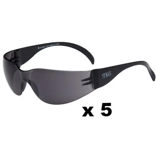 Maxisafe Texas Safety Glasses As/Nzs1337 Anti Scratch Fog Coating Smoke X 5 1