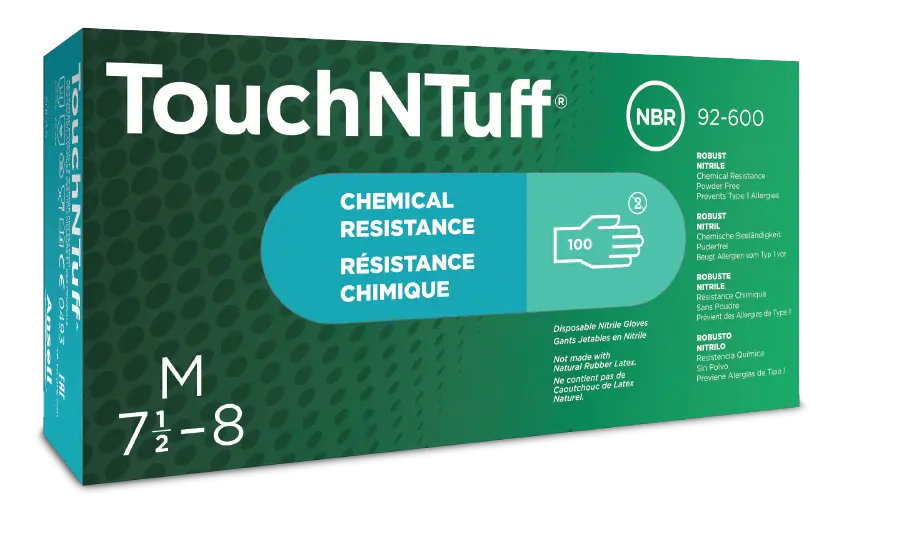 Ansell 92-600 Touch-N-Tuff Gloves Powder-Free 1