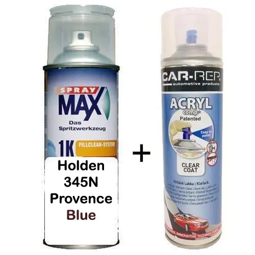 Auto Touch Up Paint Holden 345N Provence Blue Plus 1K Clear Coat 1