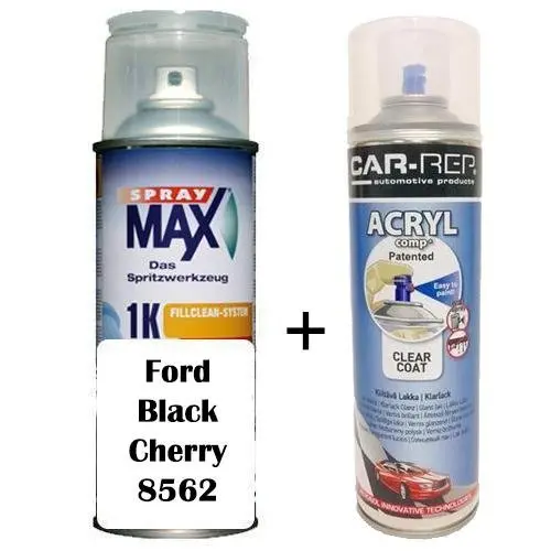 Auto Touch Up Paint Ford Black Cherry 8562 Plus 1K Clear Coat 1