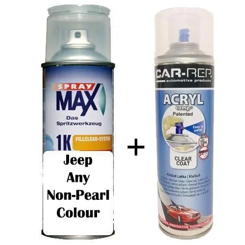 Auto Touch Up Paint Jeep Any Non Pearl Colour Plus 1K Clear Coat 1