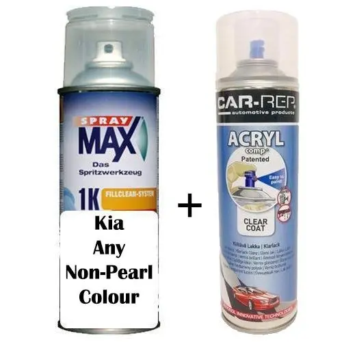 Auto Touch Up Paint Kia Any Non Pearl Colour Plus 1K Clear Coat 1