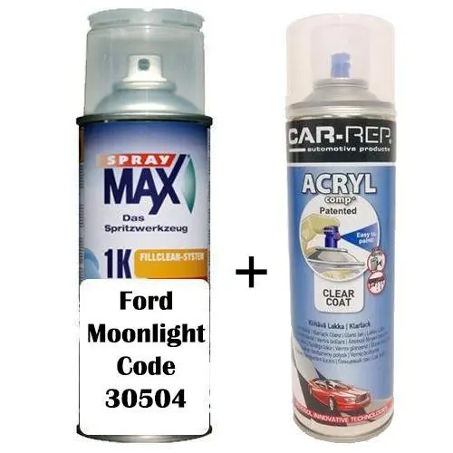 Auto Touch Up Paint Ford Moonlight Code 30504 Plus 1K Clear Coat 1