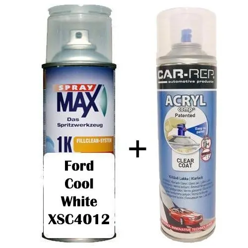 Auto Touch Up Paint Ford Cool White Xsc4012 Plus 1K Clear Coat 1