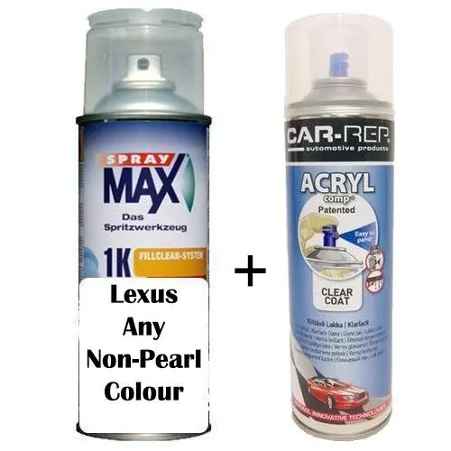 Auto Touch Up Paint For Lexus Any Non Pearl Colour Plus 1K Clear Coat 1