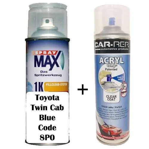 Auto Touch Up Paint For Toyota Twin Cab Blue Code 8P0 Plus 1K Clear Coat 1