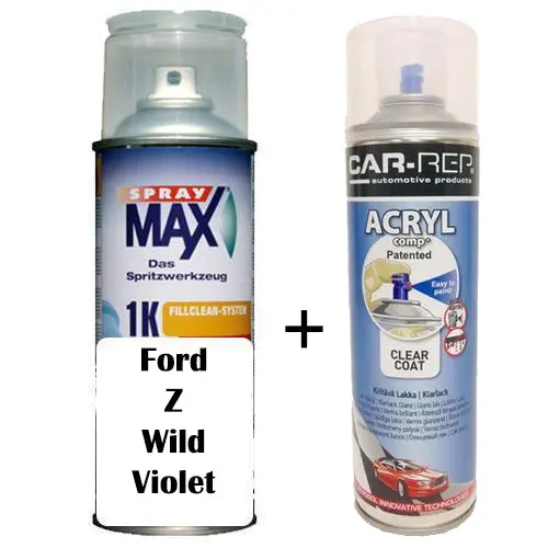 Auto Touch Up Paint Ford Z Wild Violet Colour Plus 1K Clear Coat 1