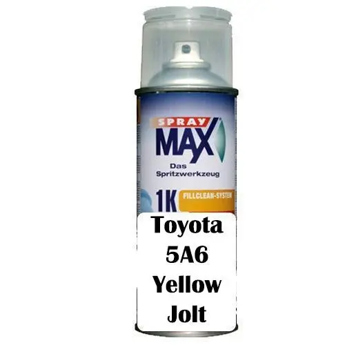 Automotive Touch Up Spray Can For Toyota 5A6 Yellow Jolt Colour 1