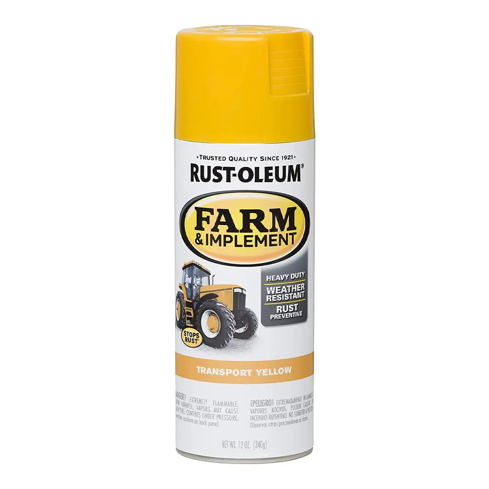Rust-Oleum Farm Equipment Spray Paint Transport Yellow 340G Aerosol 1