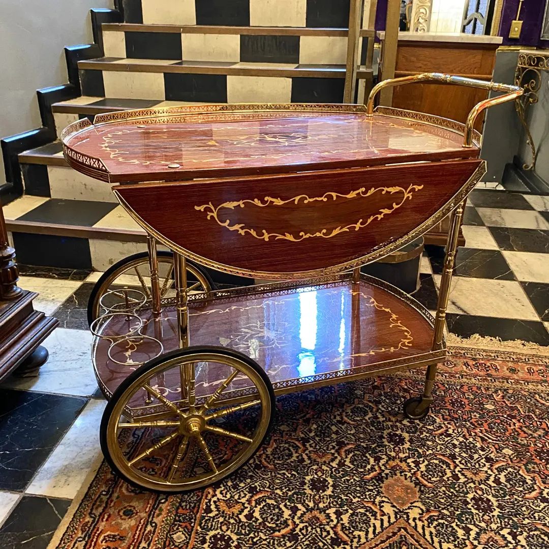 Unusual Round Drinks Trolley - Sold 1