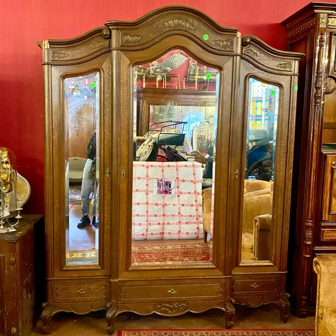 Large Antique Oak Armoire - Sold 1