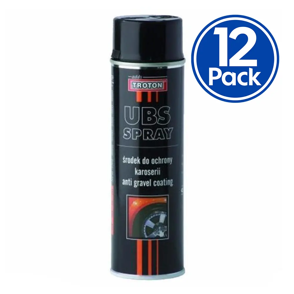 Troton Ubs Stone Guard Aerosol Spray Anti Gravel Black 500Ml X 12 Pack 1