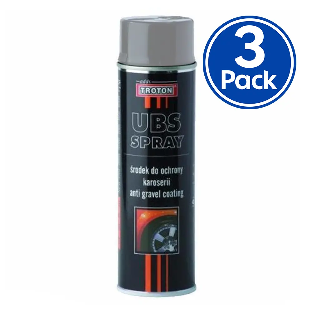 Troton Ubs Stone Guard Aerosol Spray Anti Gravel Grey 500Ml X 3 Pack 1