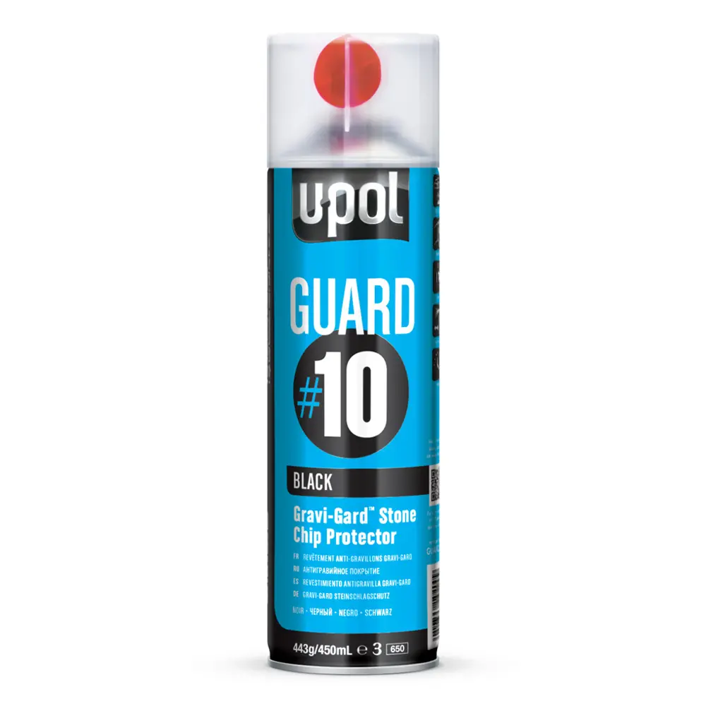 U-Pol Guard #10 Black Gravi-Gard Stone Chip Protector 450Ml 1