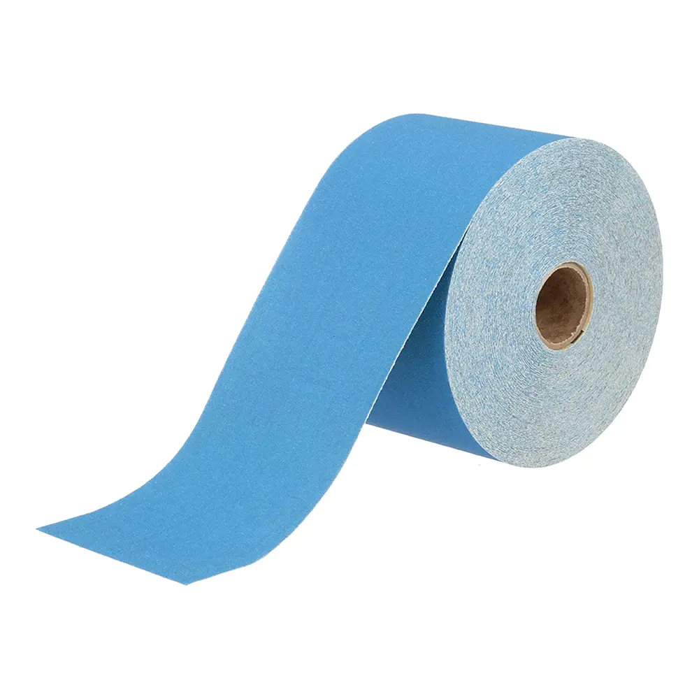 Revcut Blue Hook & Loop Sand Paper P180 Grit 115Mm X 25M Roll 1