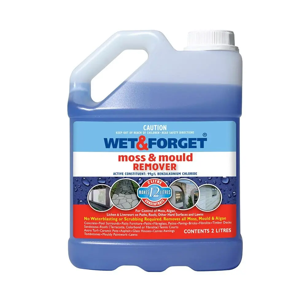 Wet And Forget Moss Mould Grime Remover Surface Cleaning 2L 1