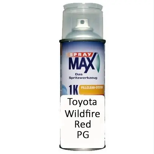 Auto Car Touch Up Can For Toyota Wildfire Red Pg 1