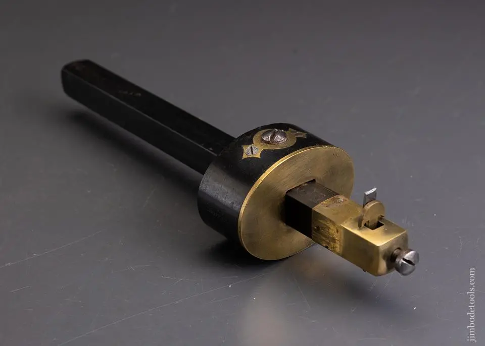 Near Mint Turner Ebony & Brass Slitting Gauge - Excelsior 83574 1