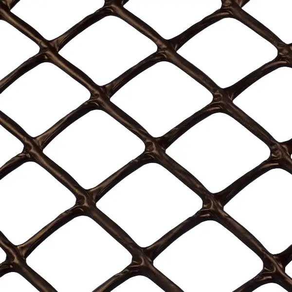 Plastic Netting, Diamond Mesh, Black, 1-1/4" Mesh, 50 Foot Roll 1