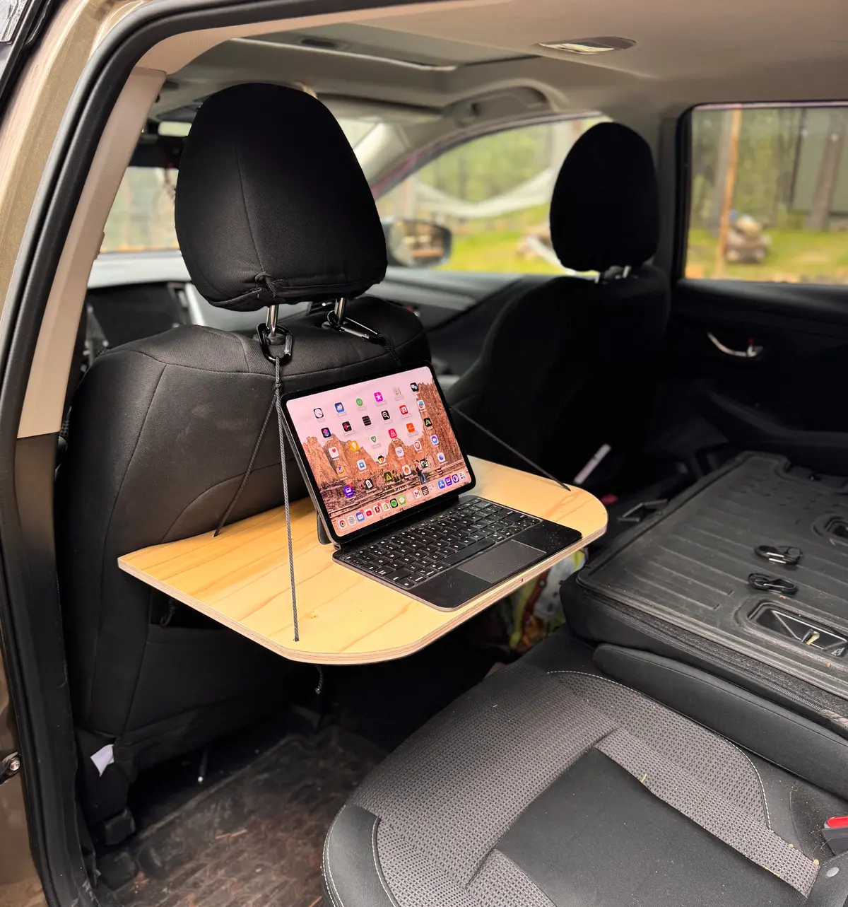 Backseat Workstation Table For Car Campers 1