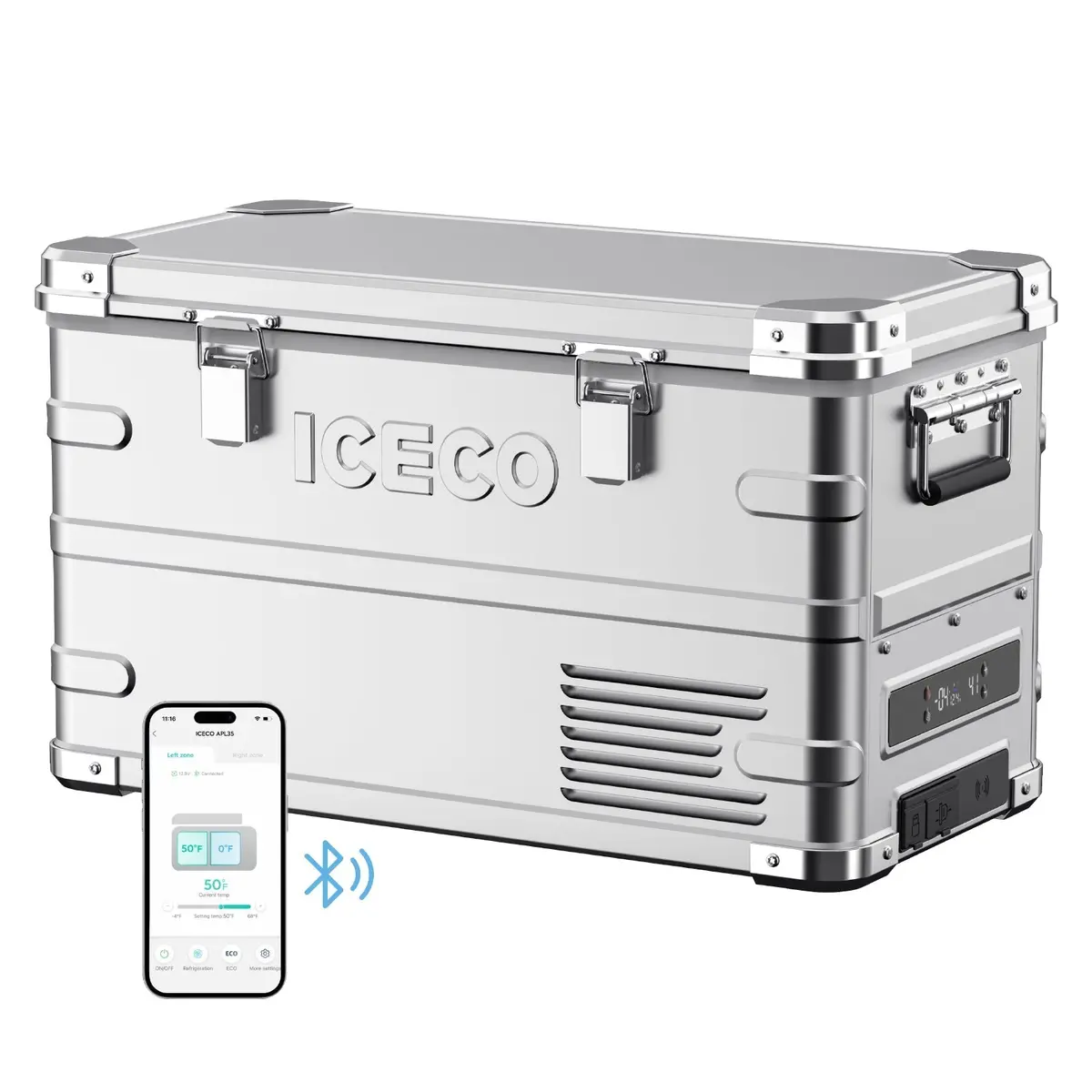 Apl35 Dual Zone Aluminum Fridge Refrigerator| Iceco | 35 Lt 1