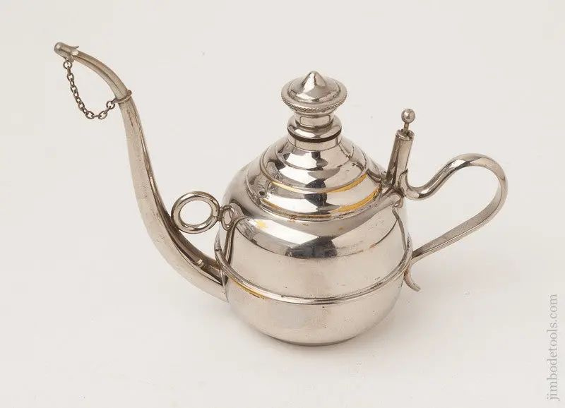 Curvaceous 7 1/2 X 5 1/2 Inch Sternau & Co Oil Can ? Nope. Alcohol Flagon * 72065U 1