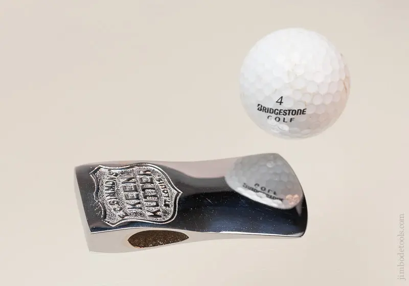 Amazing! Keen Kutter Salesman's Sample Embossed Miniature Axe Paperweight --- 56531 1