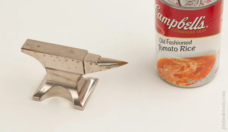 4 1/2 X 2 Inch 14 Ounce Nickel Plated Brass Anvil -- 74481 1