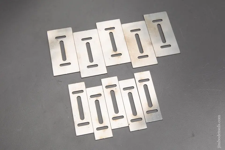 Ten Replacement Cutter Blanks For Preston O. 1393 Hand Reeder & Moulding Tool -- 92119 1
