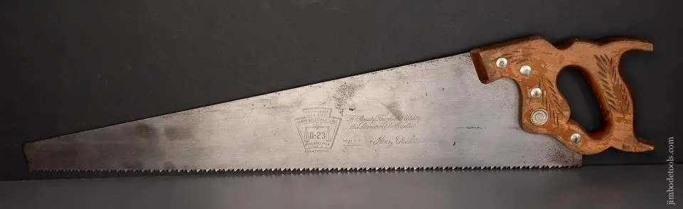Disston No. D-23 Rip Hand Saw - 95620 1