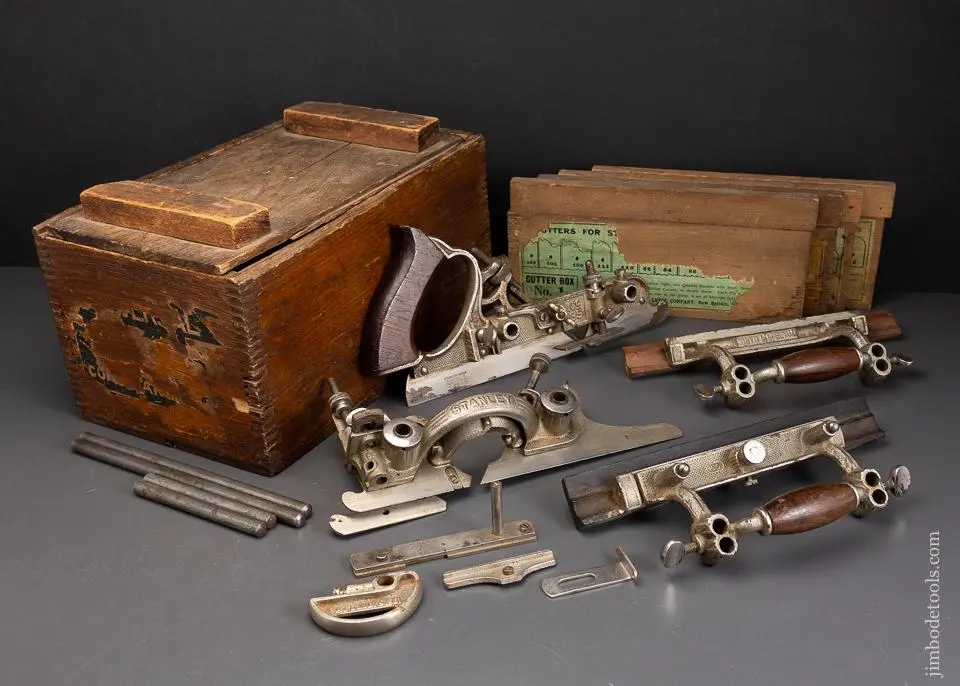 Complete Stanley No. 55 Combination Plane In Its Original Box - 95753 1