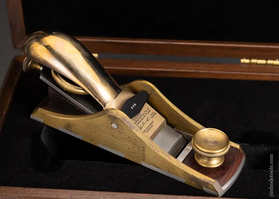 Bridge City Tool Works No. Ct-8 Block Plane Near Mint In Walnut Presentation Box - 95766 1
