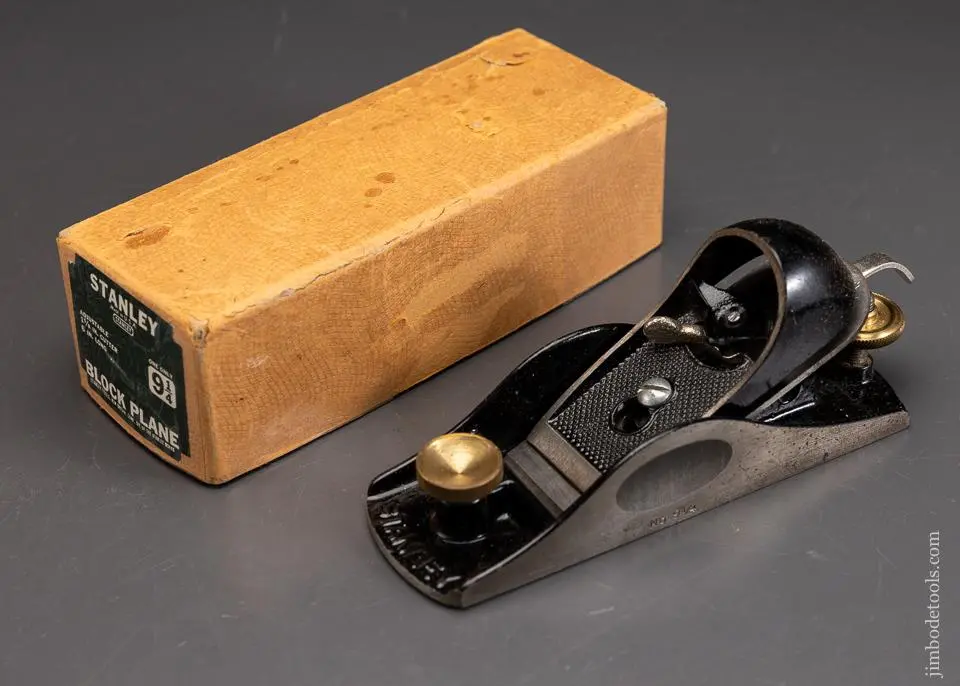 Stanley No. 9 1/4 Block Plane Near Mint In Its Original Box - 95872 1