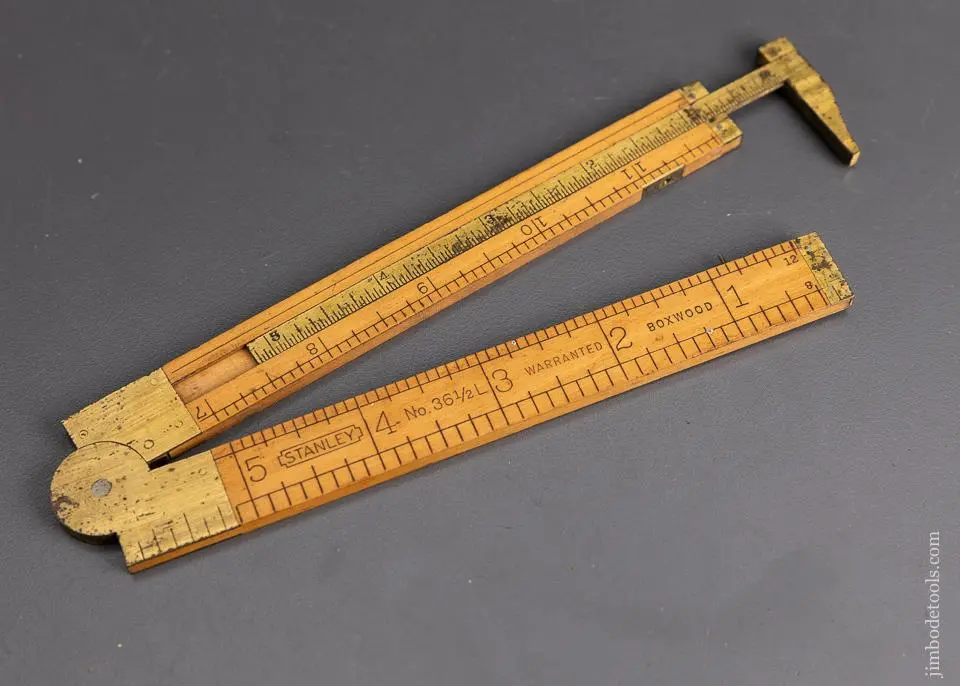 Fine Stanley No. 36 1/2L Boxwood Caliper Rule - 95885 1
