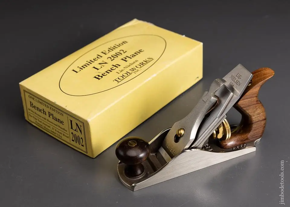 Lie-Nielsen White Bronze & Rosewood No. 1 Bench Plane Mint In Box - 95991 1