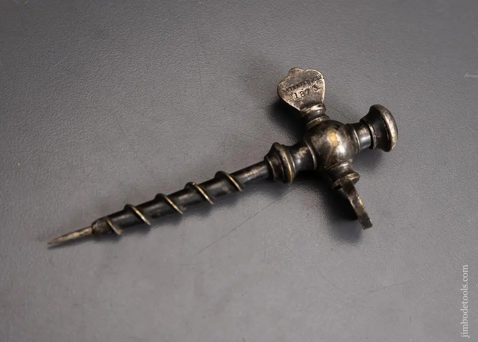 J. Schlesinger & Co. 1873 Patent Sterling Silver Wine Dispensing Tool - 96082 1