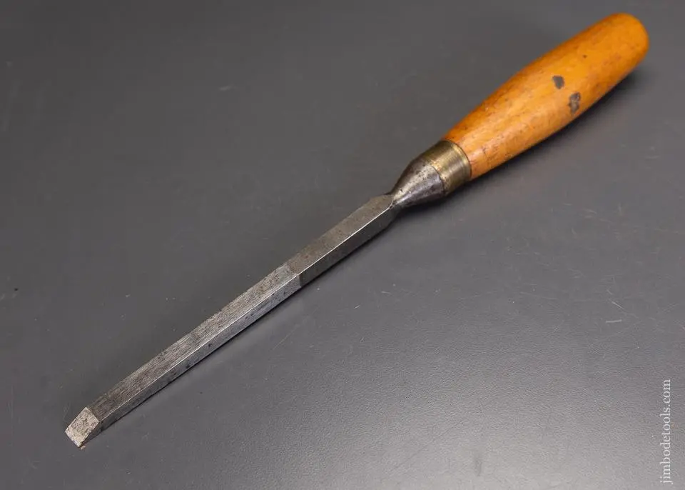3/8 Boxwood Handle Mortise Chisel Brades 13 1/4 Inches Long - 96117 1